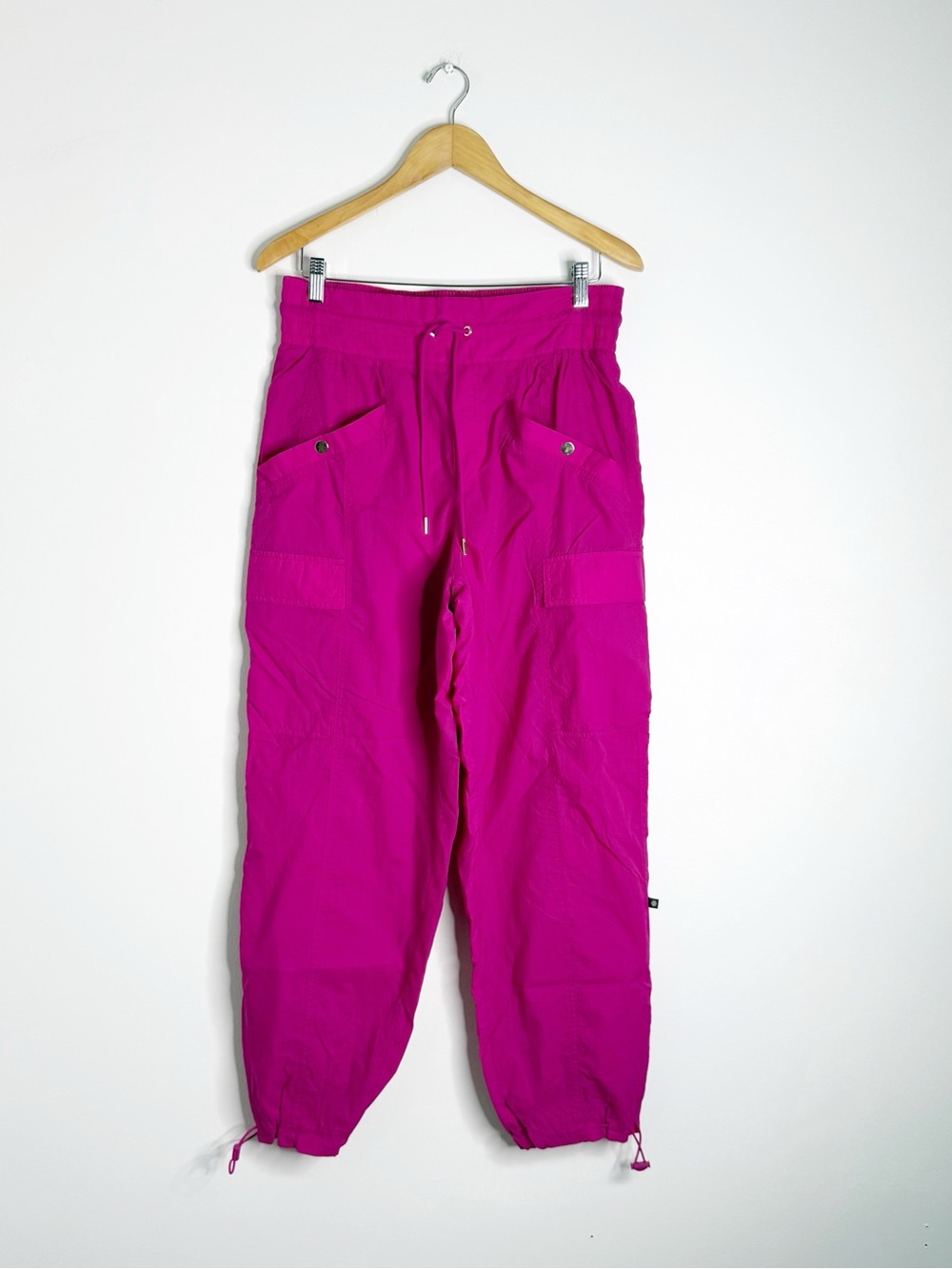 Athleta Alicia Keys High Waist Utility Pants Size 10 Hot Pink Nylon